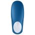 Satisfyer Double Whale - Двоен вибратор за двойки с 2 мотора (син)