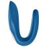Satisfyer Double Whale - Двоен вибратор за двойки с 2 мотора (син)