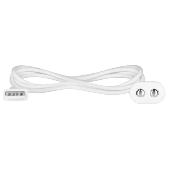 Satisfyer - магнитен USB кабел за зареждане - 2 броя - бял