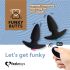 FEELZTOYS Funkybutts - Комплект черен анален вибратор с радио управление
