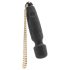 Bodywand Luxe - акумулаторен мини вибратор масажор (черен)