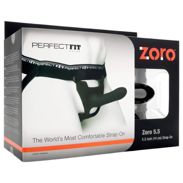 Perfect Fit ZORO 5.5 - Приставен пенис (14 см) - черен