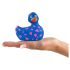 My Duckie Romance 2.0 - Водоустойчив клиторен вибратор (синьо-розов)