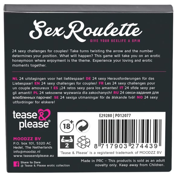 Sex Roulette Love & Married - еротична настолна игра - 10 езика