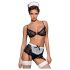 Obsessive Maidme - комплект костюм на камериерка (6 части) - L/XL