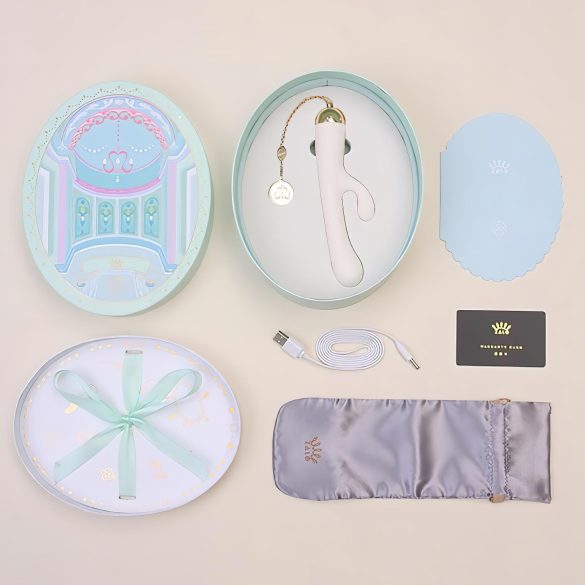 ZALO Ichigo Rabbit - интелигентен луксозен вибратор (бял)