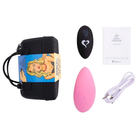FEELZTOYS Panty - акумулаторен радиовибратор за бельо (розов)