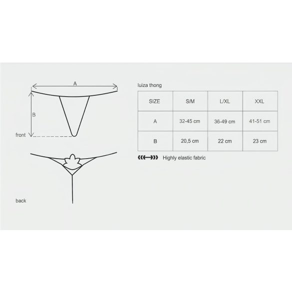 Obsessive - дамски прашки с лале - бели - L/XL