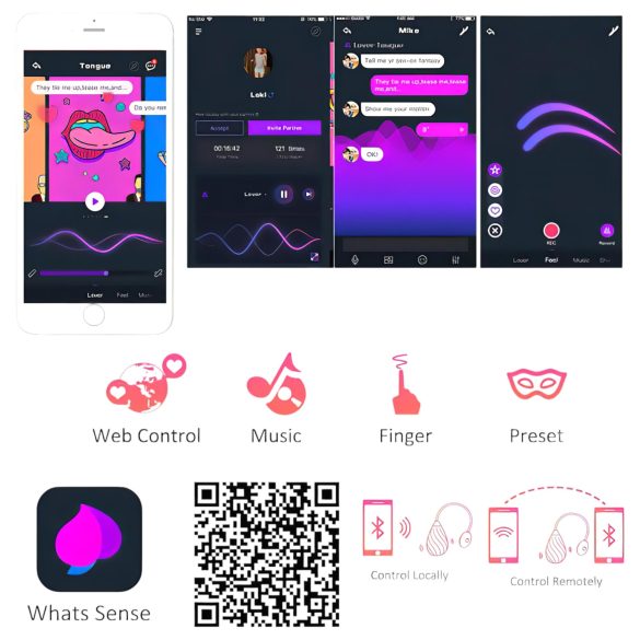 Magic Motion Sundae - вибриращо яйце с Bluetooth - акумулаторно - червено