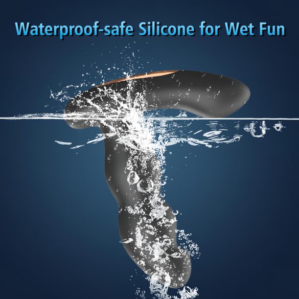 Aixiasia Hiross - въртящ се анален вибратор - черен