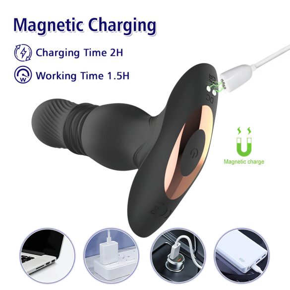 Aixiasia Roy - анален вибратор с тласкаща функция и дистанционно