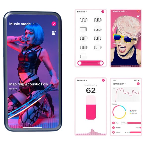 Magic Motion - вибратор за двойки комплект - розов-зелен