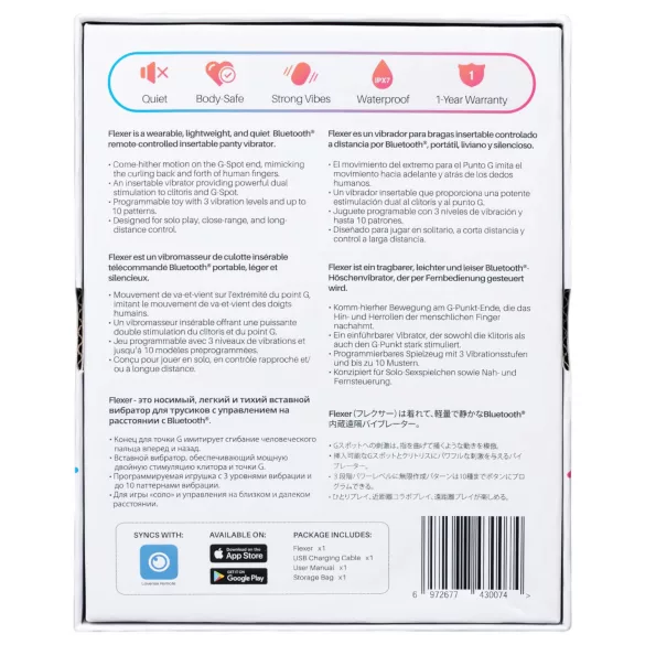 LOVENSE Flexer Panty - акумулаторен 2-в-1 вибратор (розов)