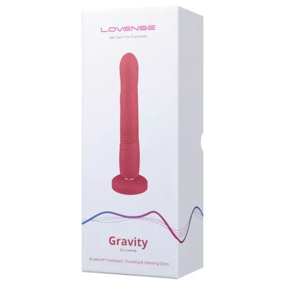 LOVENSE Gravity - вибратор с тласкащи движения и акумулаторна батерия (червен)