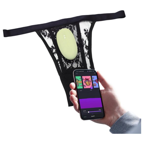 Magic Motion Nyx - вибриращи бикини с управление през телефон - зелени