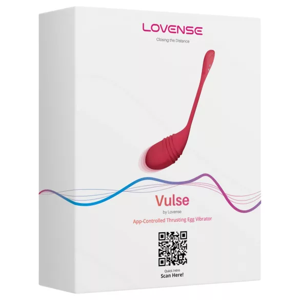 LOVENSE Vulse - умен виброяйце с тласкащо действие (червен)