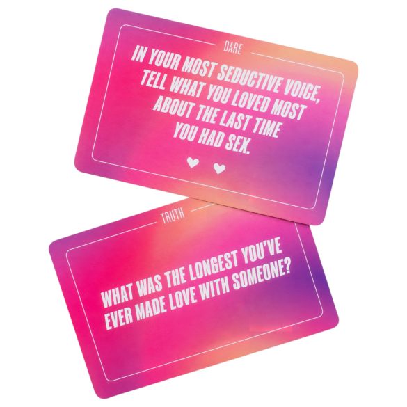 Tease&Please - игра истина или предизвикателство за двойки - на английски