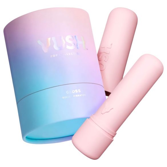 Vush Pop Gloss - мини вибратор с презареждаща батерия, водоустойчив, розов