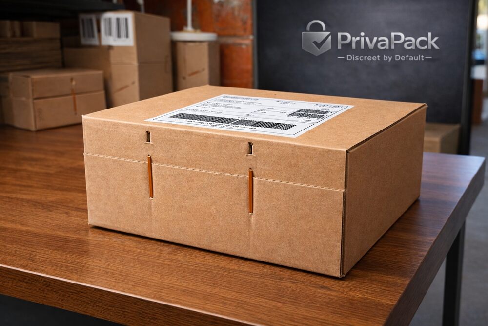 Неутрална опаковка, неутрален подател. 100% дискретна доставка с PrivaPack™ - онлайн секс магазин Desirel